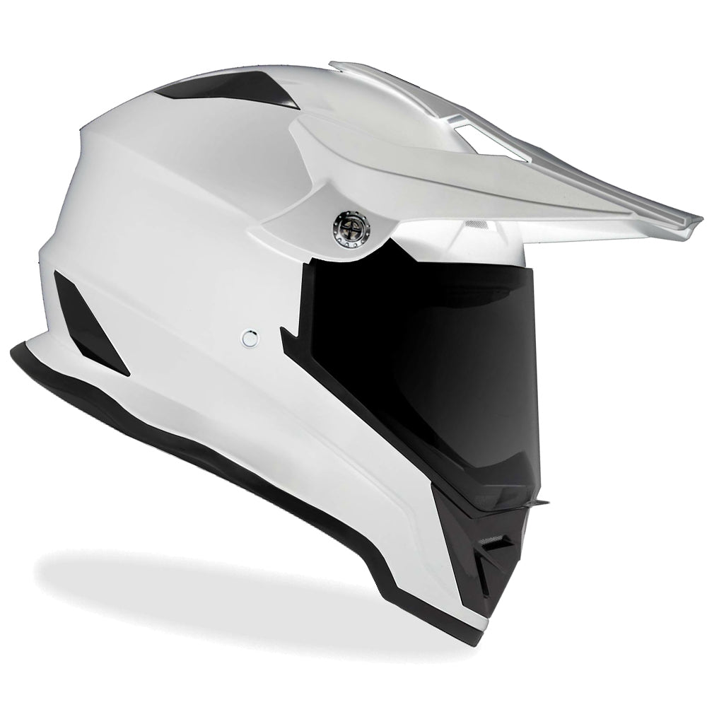 GDM Motorcycle Helmet with Intercom Bluetooth Headset - Gloss White –  rideGDM