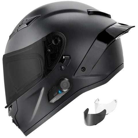 Casco de motocicleta con intercomunicador Bluetooth GDM DEMON