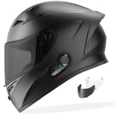 Casco de motocicleta GDM VENOM con intercomunicador Bluetooth HYPERSONIC